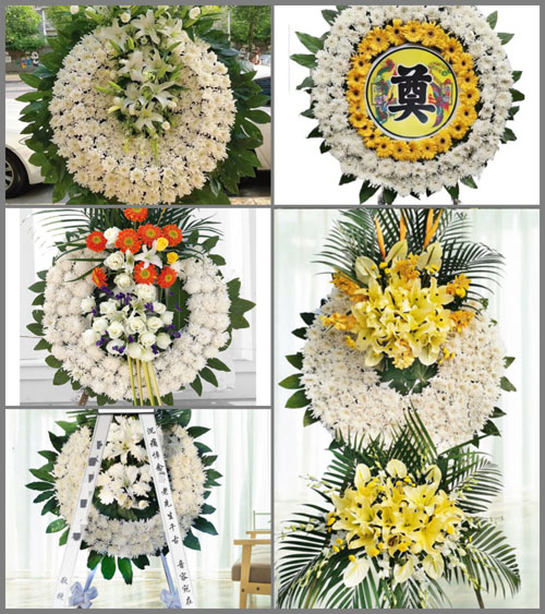 安徽六安市裕安区苏埠镇万寿村花圈速递